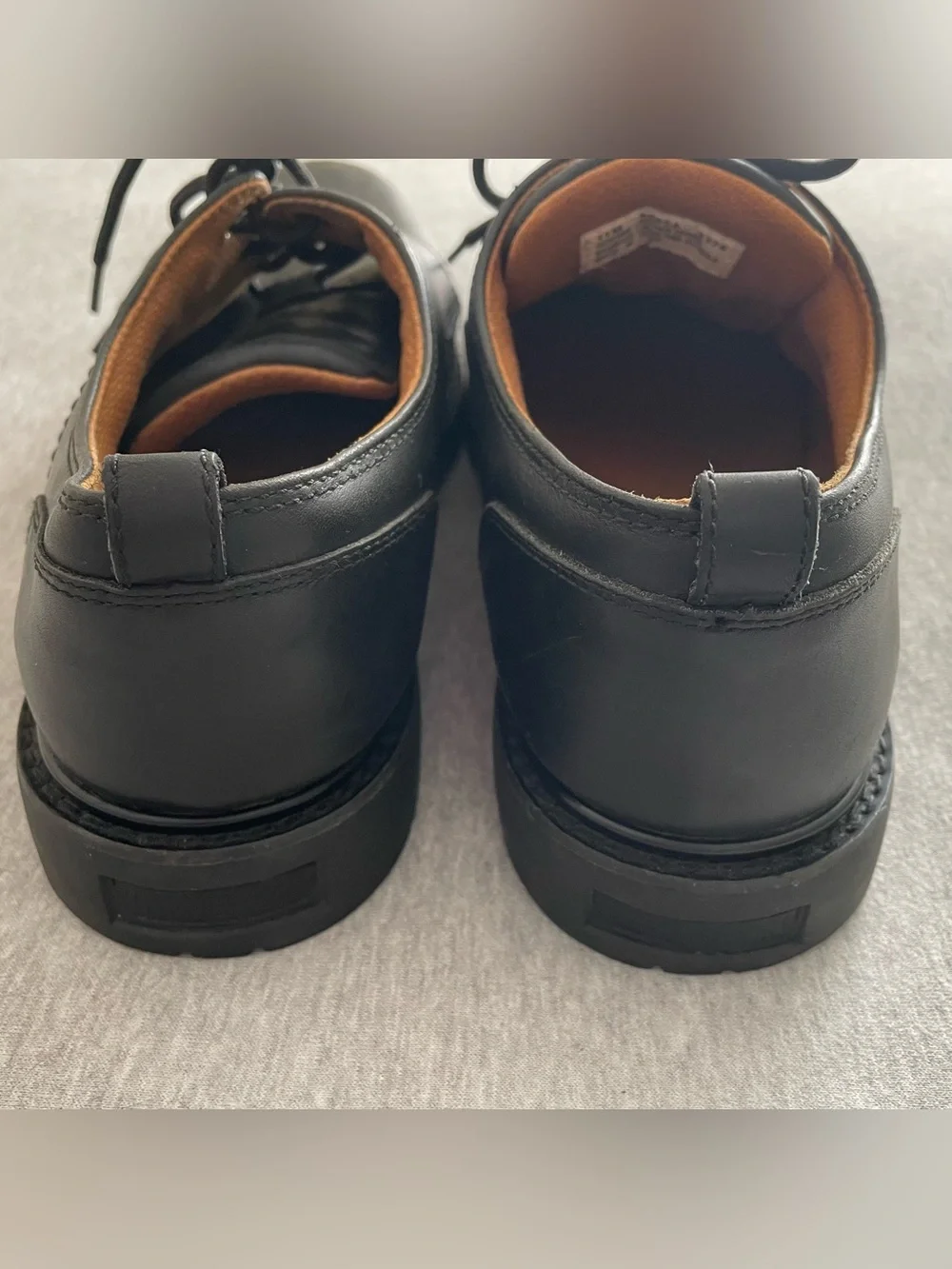 Timberland Men's Size 11 Black Leather Lace-Up Waterproof Shoes READ